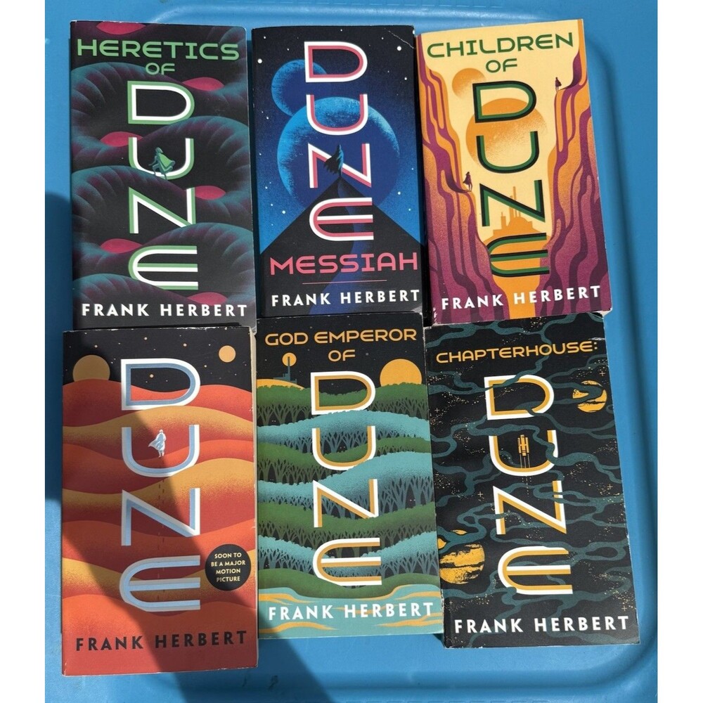 Complete Dune Series by Frank Herbert 6 Books Mass Market Paperback Set